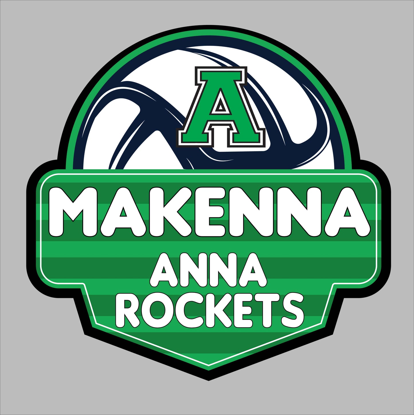 Anna Rockets Volleyball Yard Sign