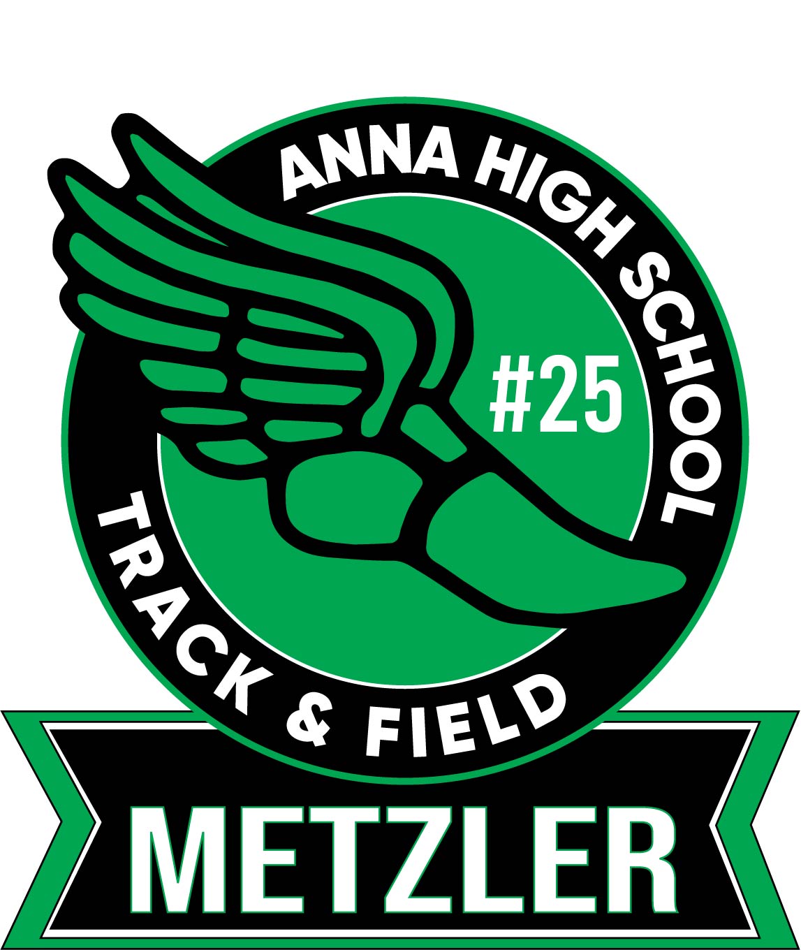 Anna Rockets Track & Field Yard Sign